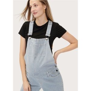 Hatch Maternity railroad stripe overall